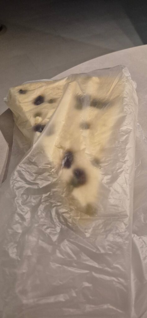 My wife brought home makgeolli bread (also called sulbbang) as a snack.