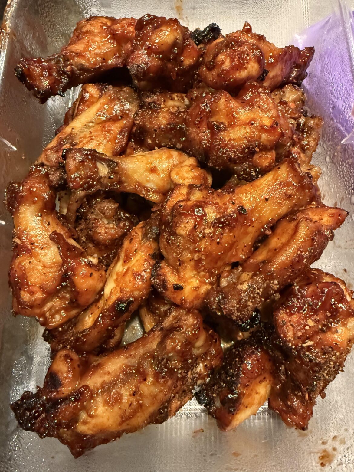 Air fried lemon pepper barbecue