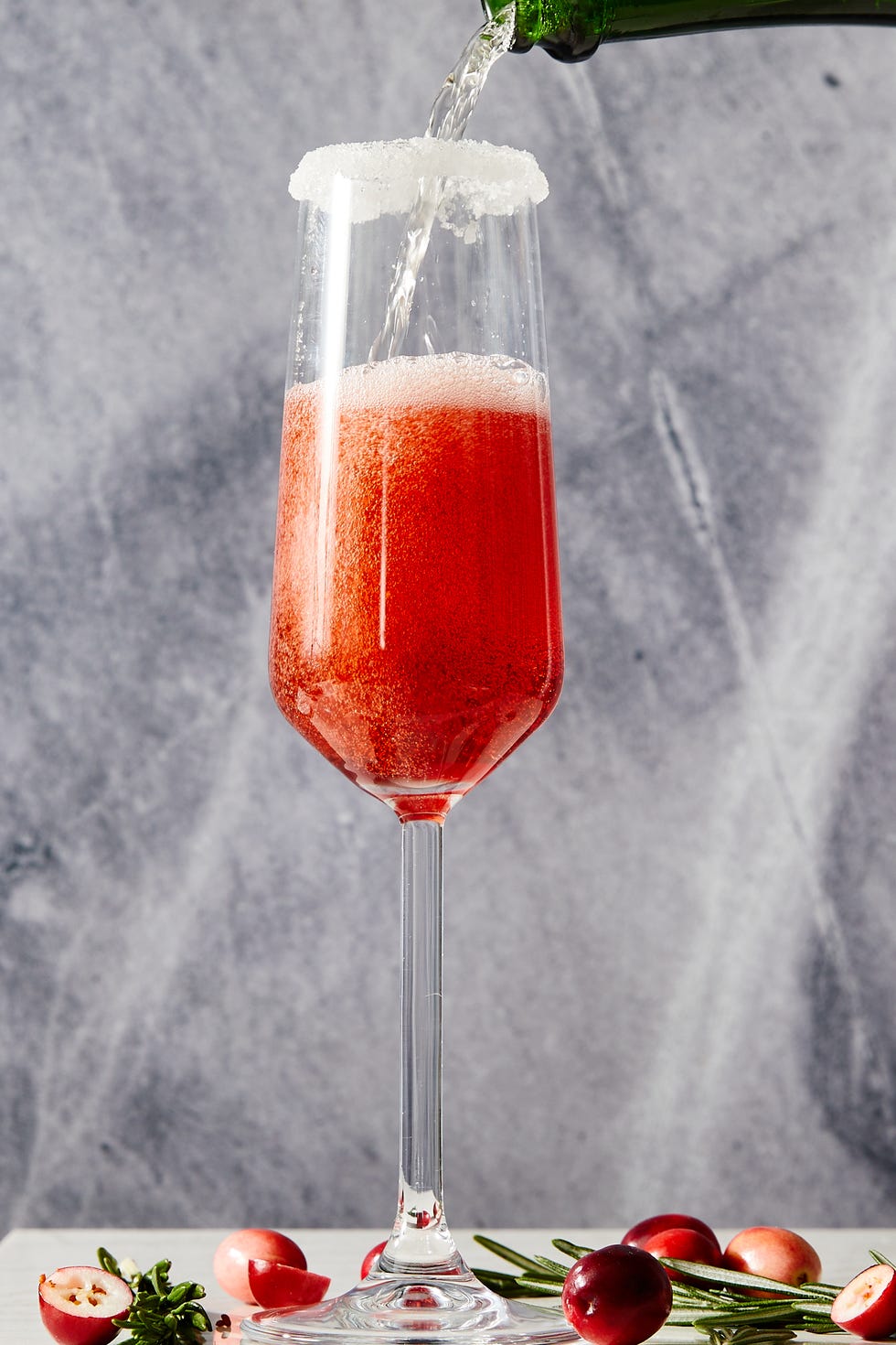 cranberry mimosas