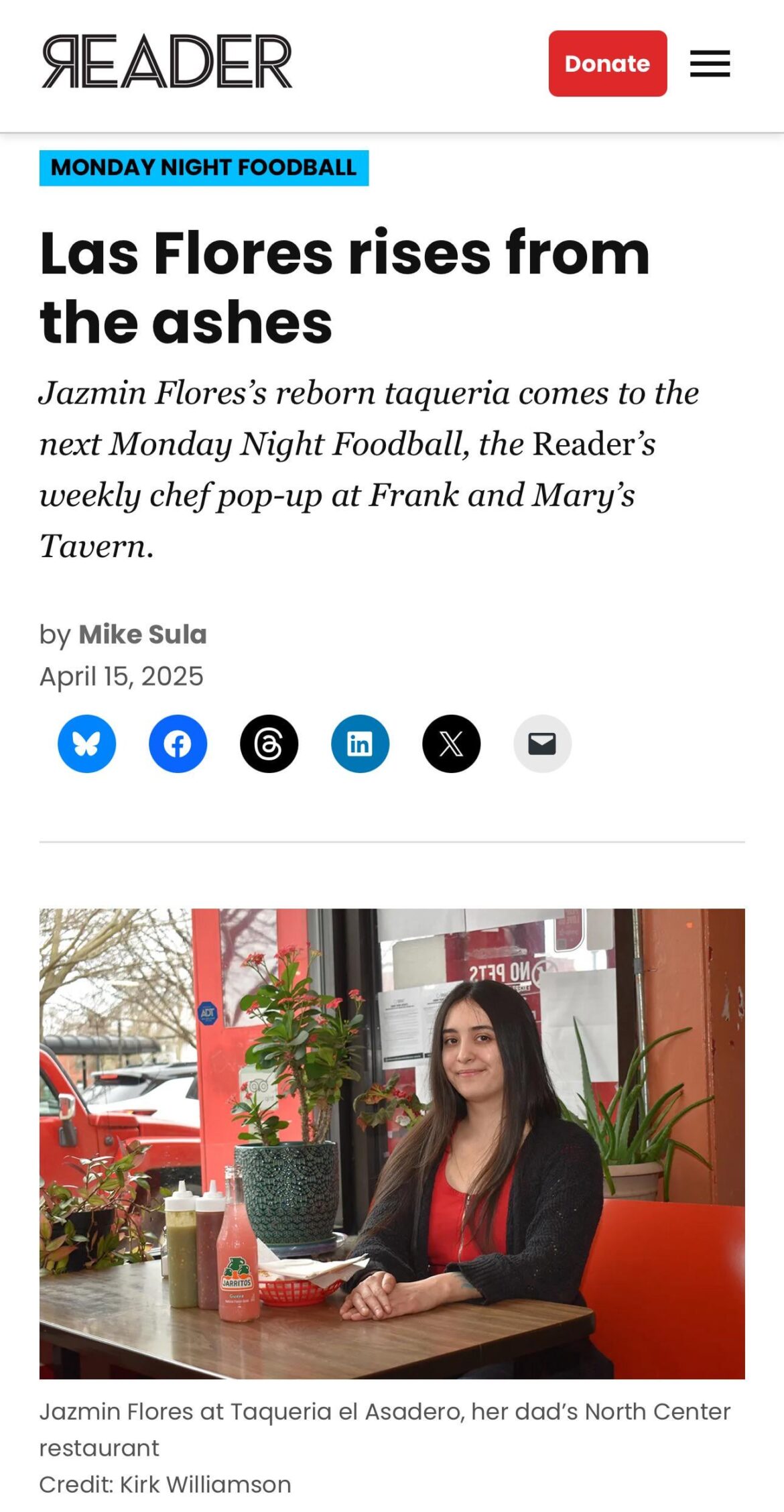 Monday Night Foodball 4/21 at Frank and Mary's Tavern