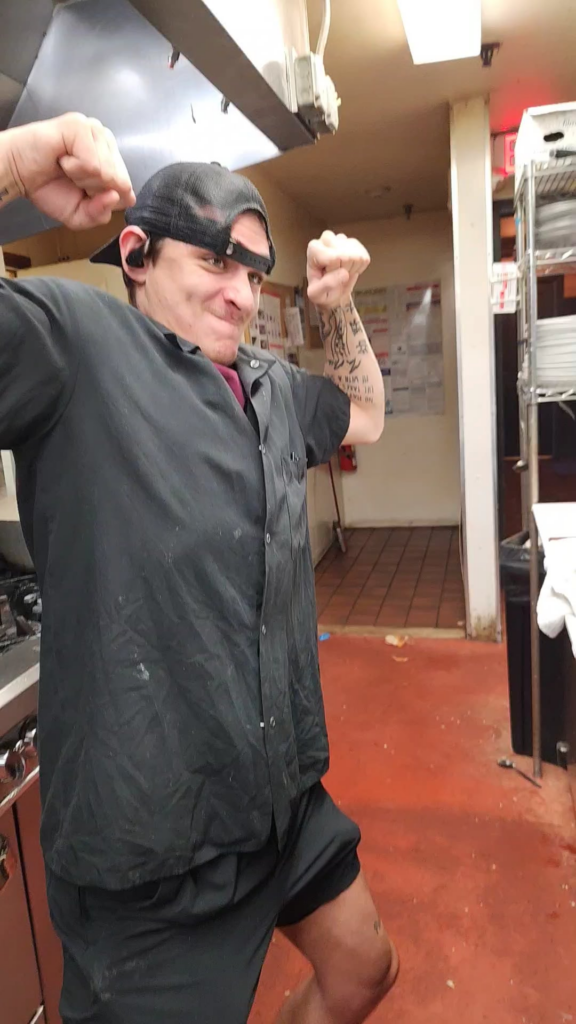 The very same guy that gave me the Pork Belly ball (Harvey, who my AGM is calling for in the background)