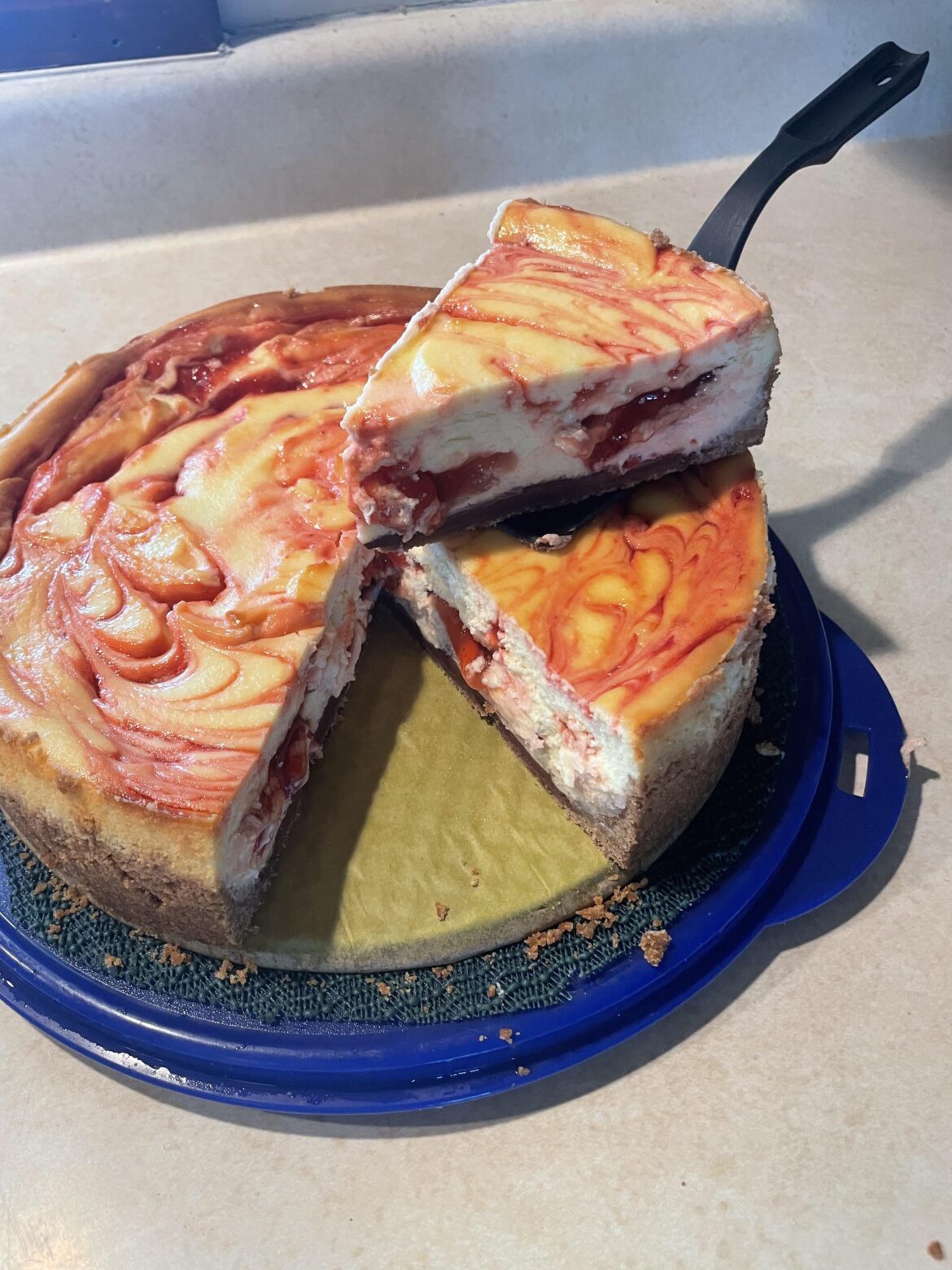 Cherry Swirl Cheesecake