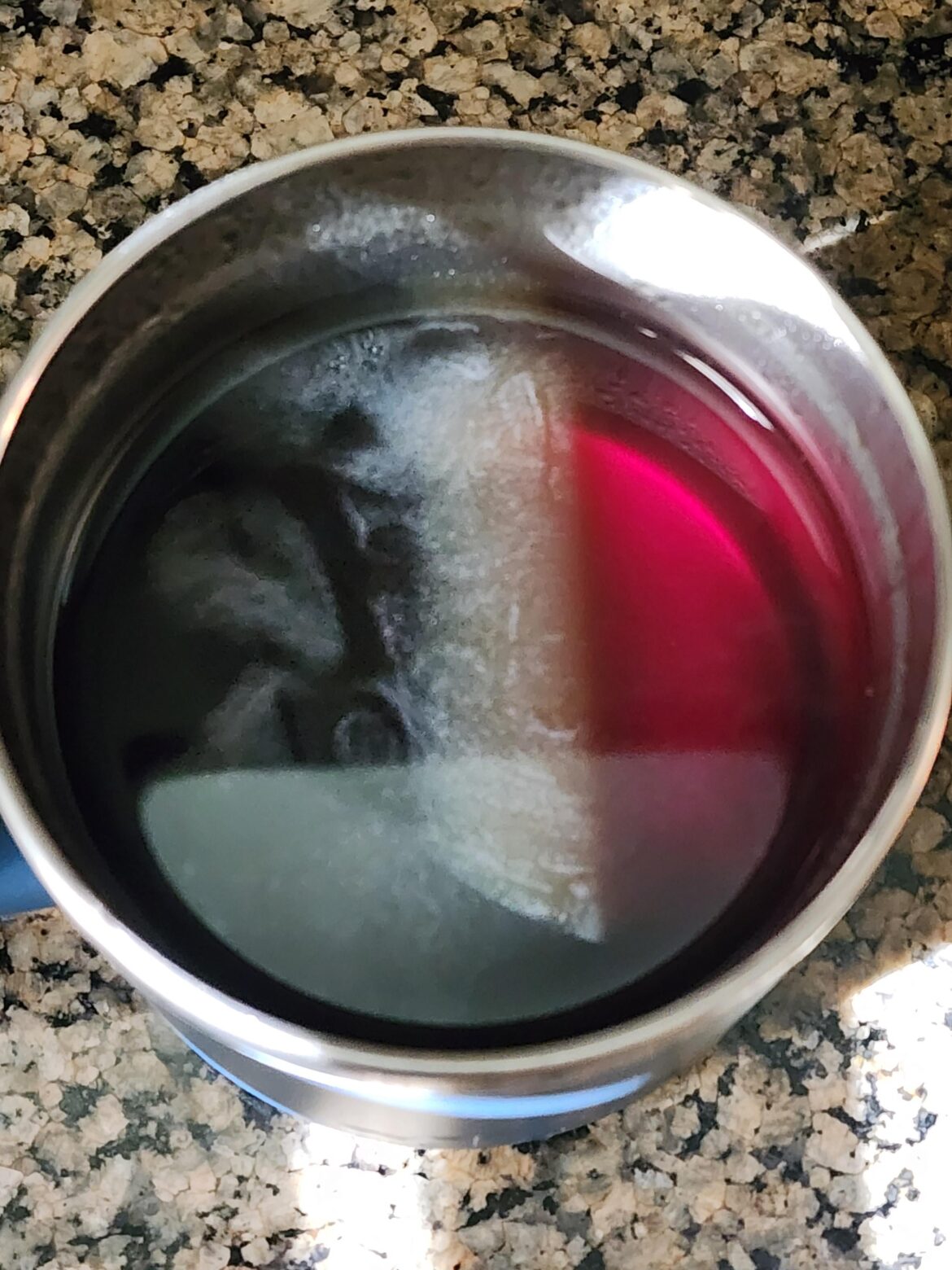 Pretty cool to see coffee's true color. From black to ruby red.