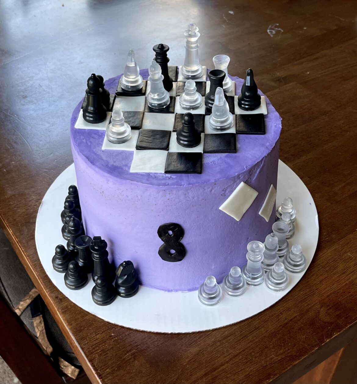 My niece wanted a chess cake for her birthday:)