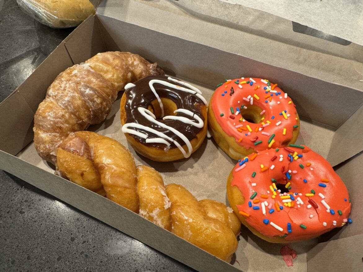 Although I wouldn't call it a cronut.. If you've never had the croissant donuts at HEB your life is incomplete. (Far left in pic)