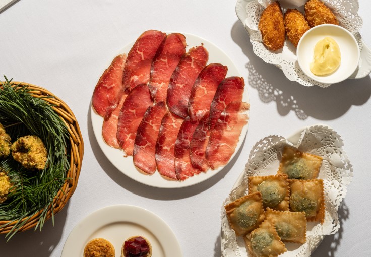 A spread of the European-inspired dishes at Bar Valette. © Anton Rodriguez