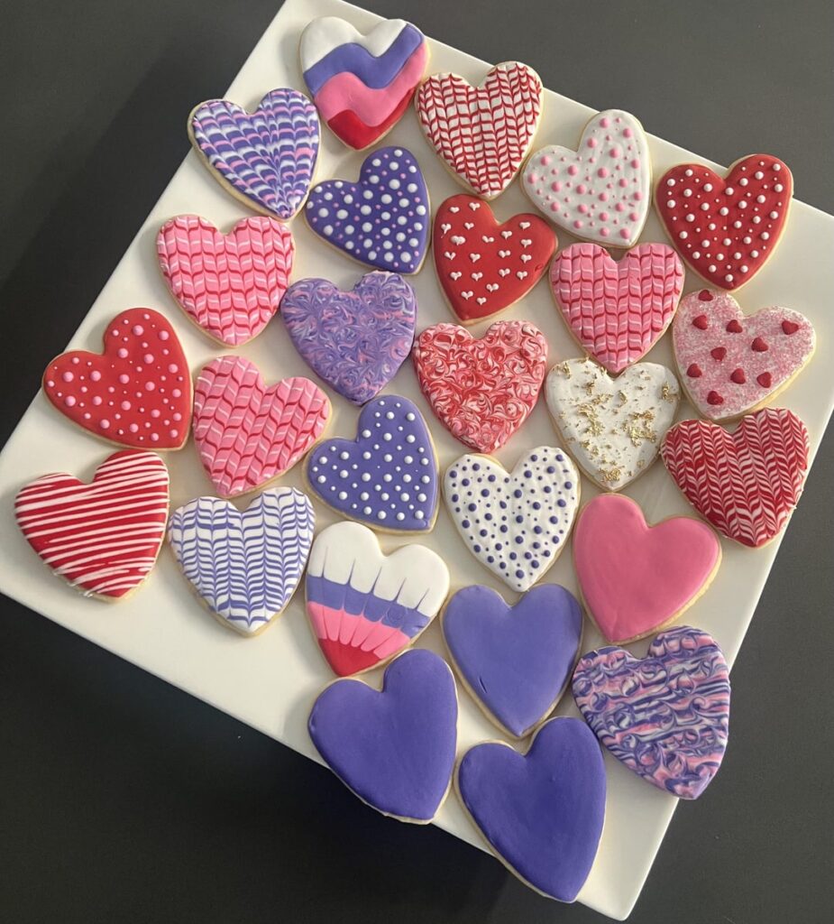 Just found this sub! Here are my Valentines cookies ❤️