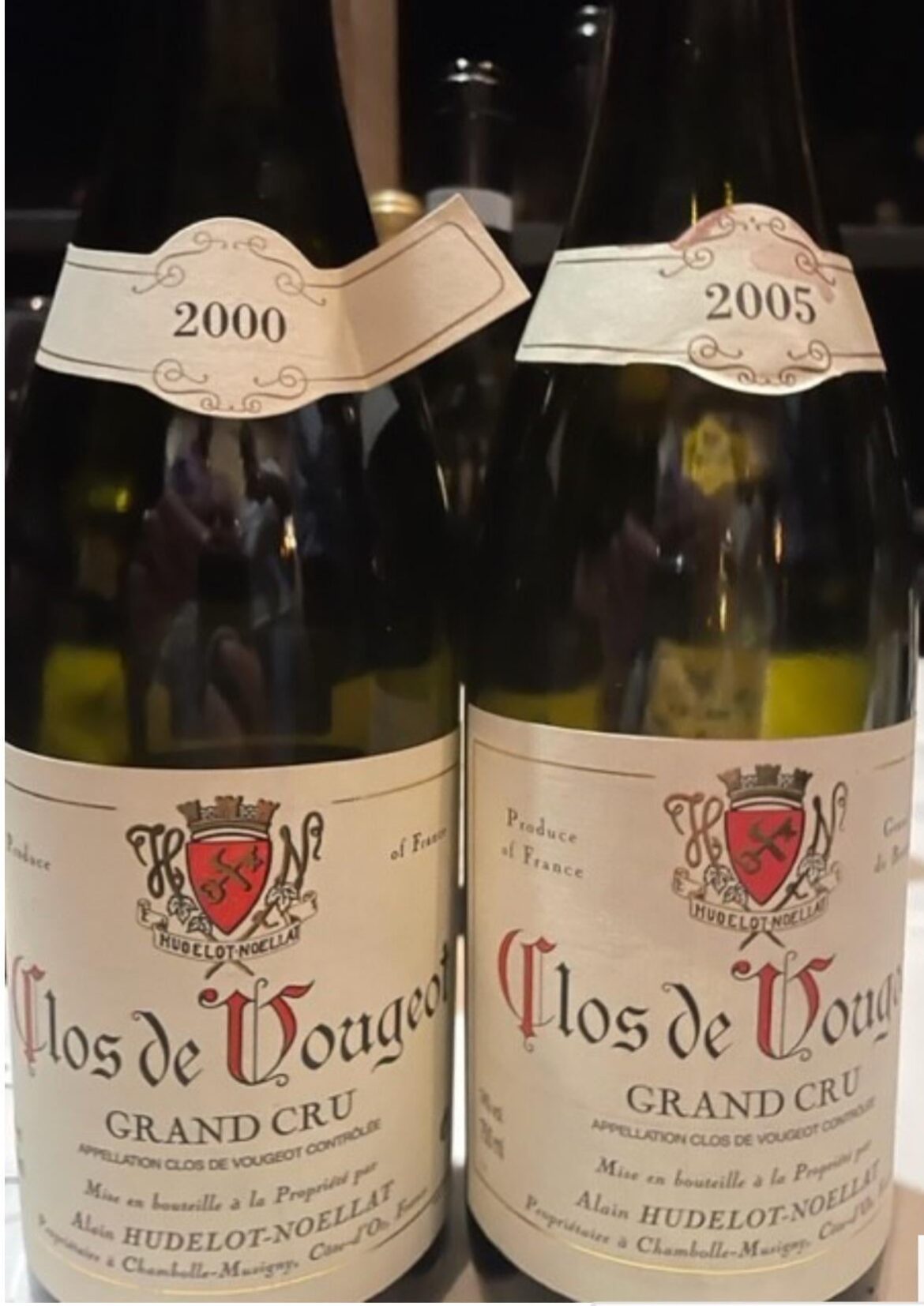 A pair of Hudelot Noellat Clos Vougeot A pair of Hudelot Noellat Clos Vougeot