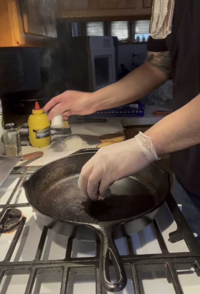 Oklahoma fried onion burger