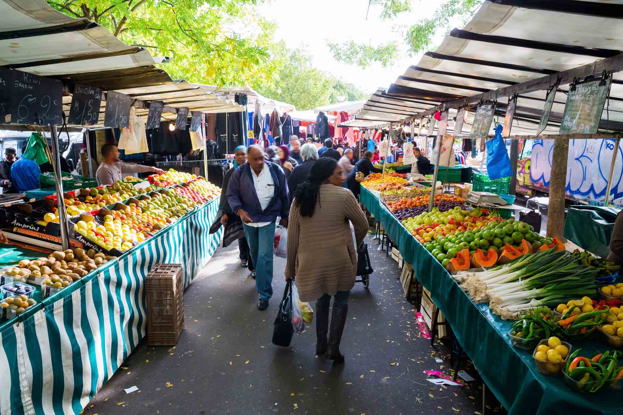 Le marché de Belleville, Paris/Christian Mueller/iStock
