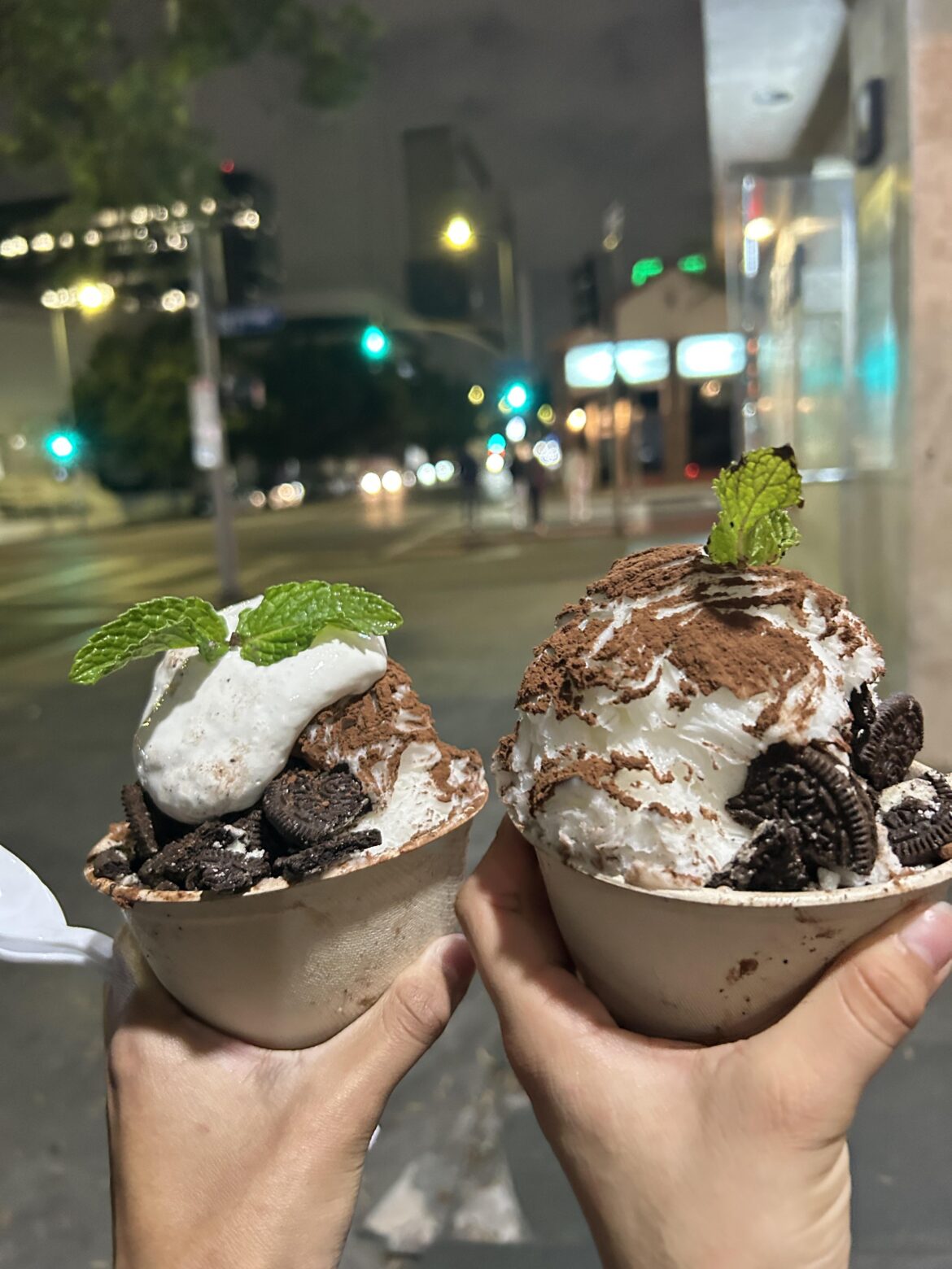 Oreo tiramisu Bingsu.