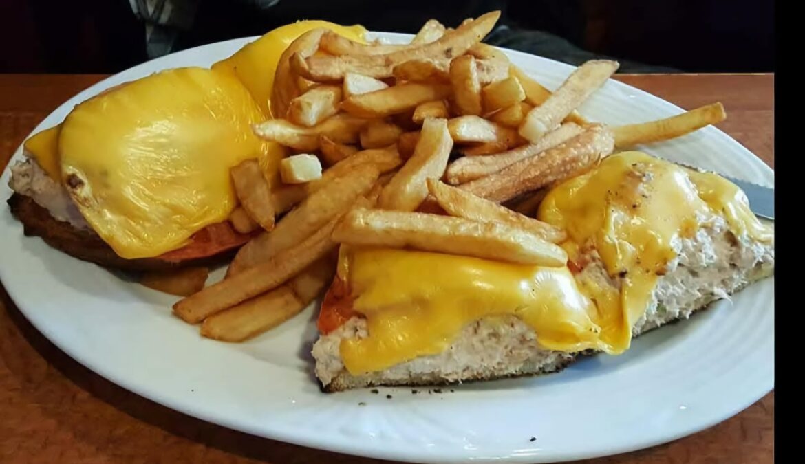 Took myself out to dinner tonight at a local NJ diner-tuna melt and fries