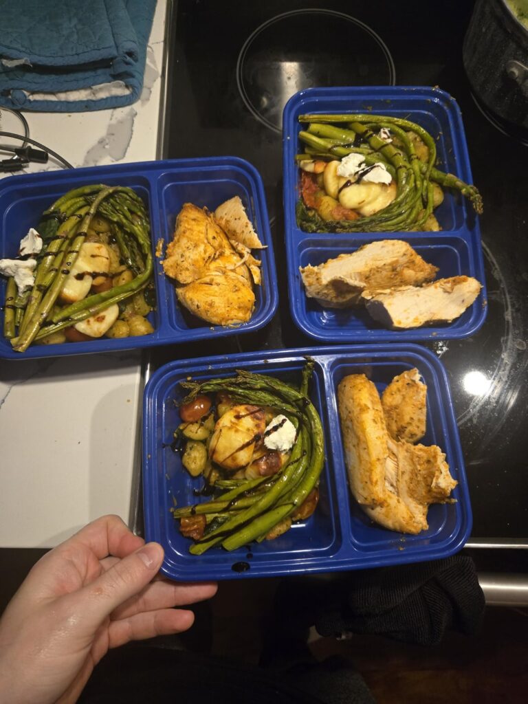 First time meal prepping