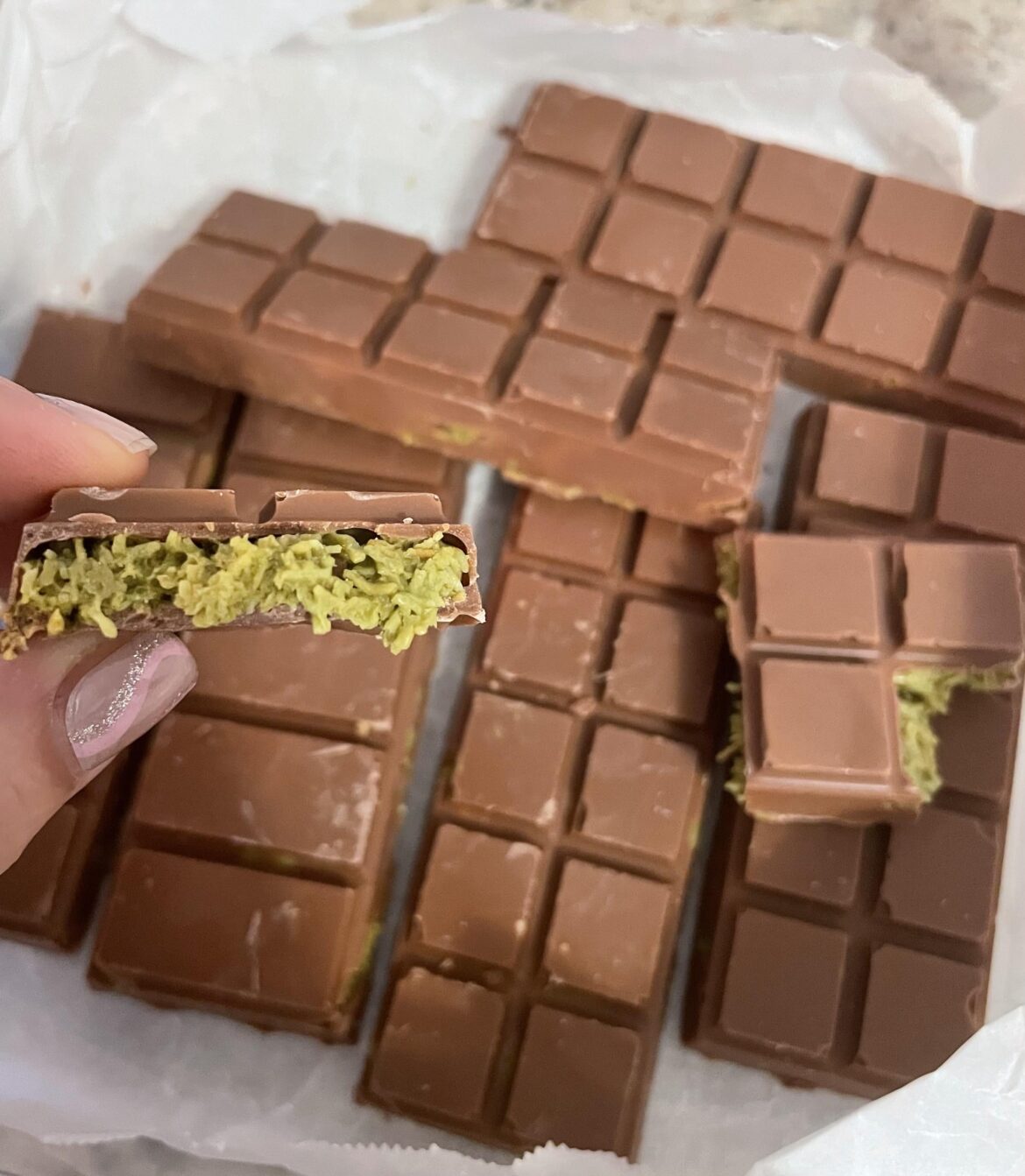 Dubai chocolate pistachio bar 😋