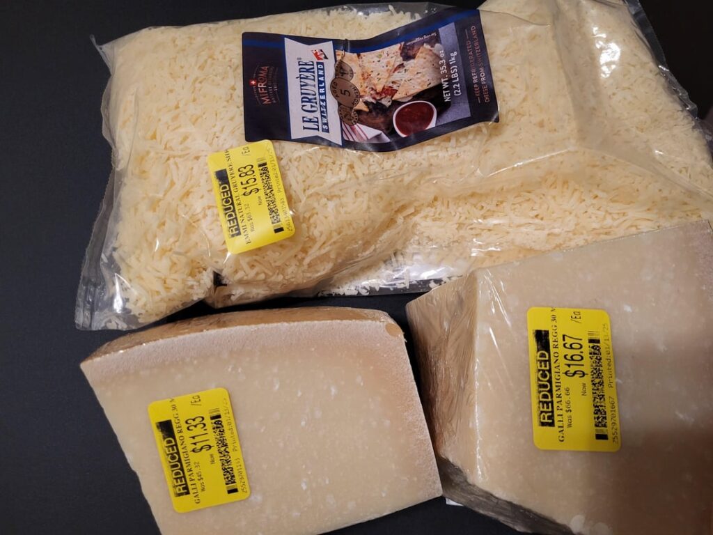 Ideas: 2.2lb gruyere and 5lbs parm regg? Ideas: 2.2lb gruyere and 5lbs parm regg?