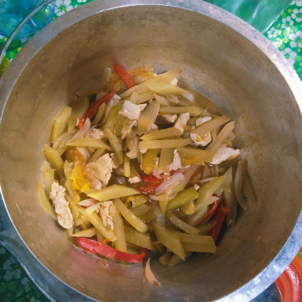 DINNERRR whole pan 222 cals😋