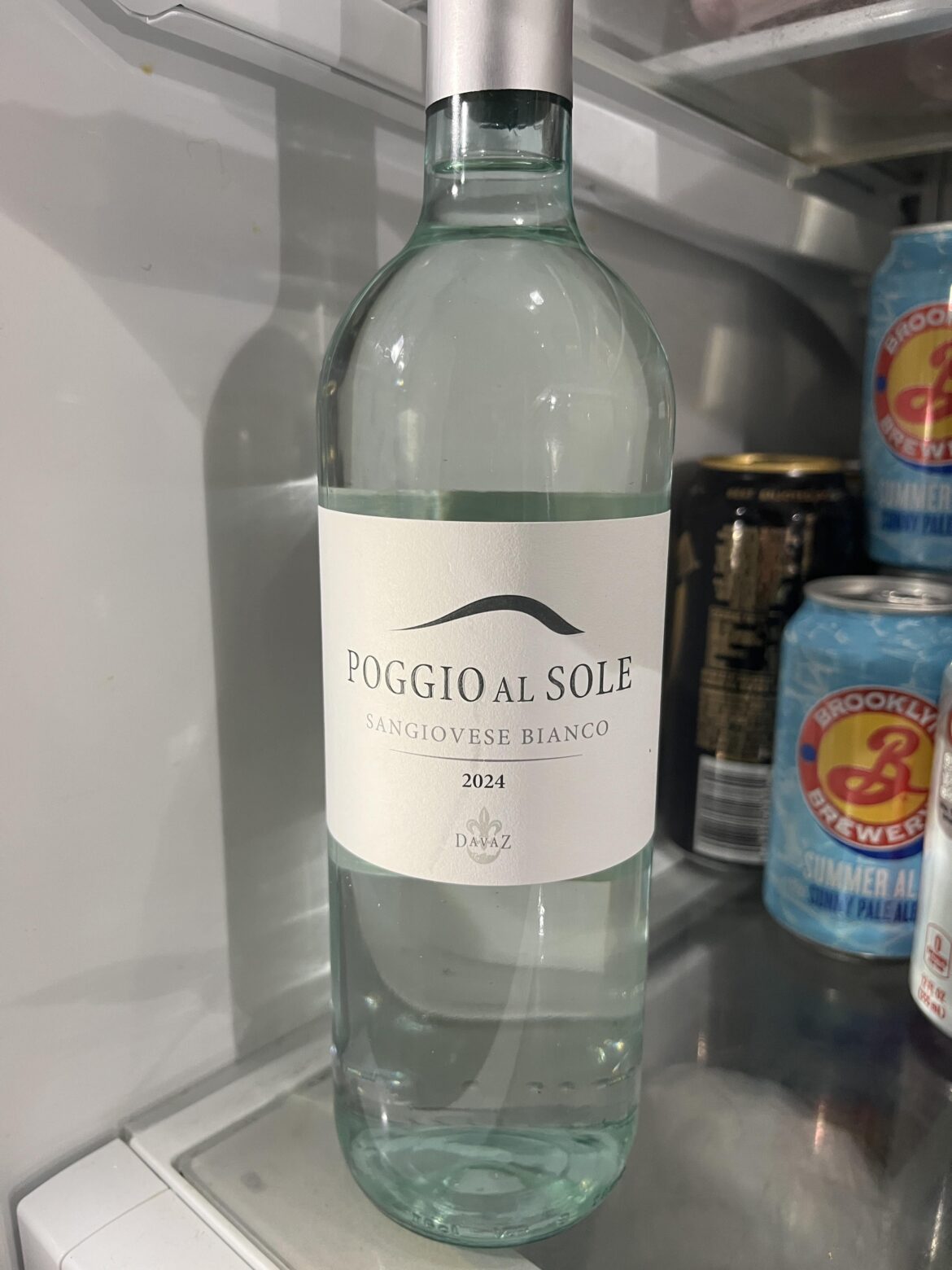 Poggio Al Sole Sangiovese Bianco - Completely Colorless!