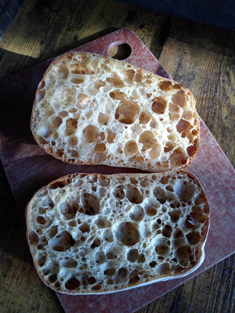 Pan de Cristal, Best Crumb I've made.