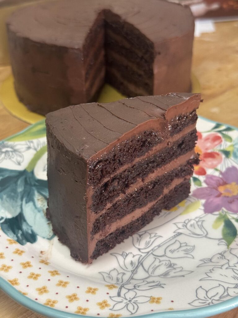 i baked chocolate cake just for me, myself and i