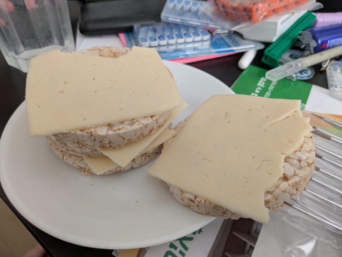 My sister came into my room with this "snack"