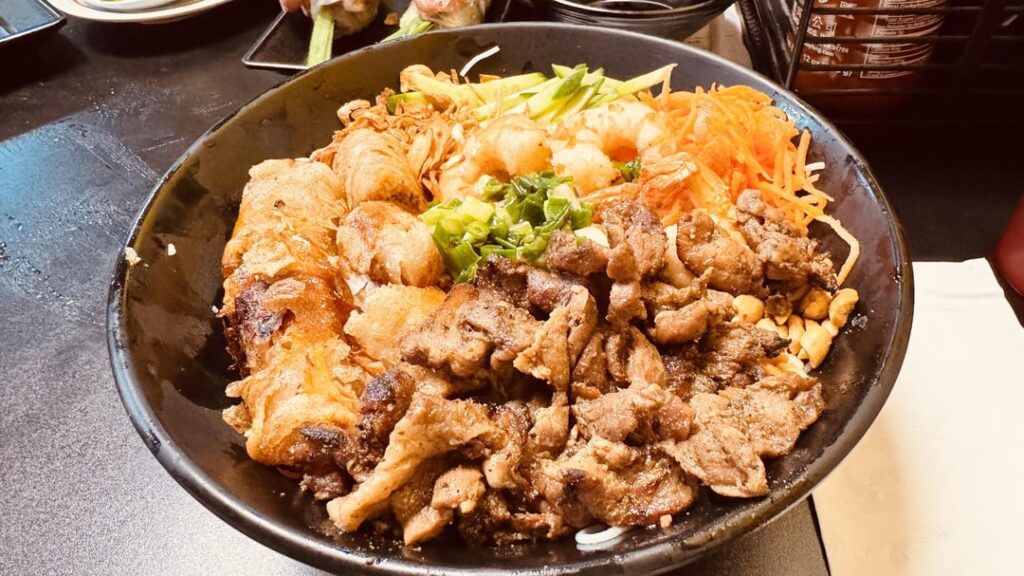 Had the bun thit nuong and pork spring rolls at Pho 79 last night. It was great!