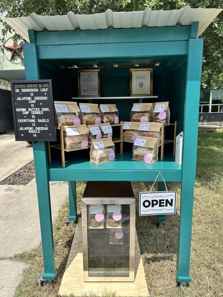 Cute sourdough stand on W. 35th Street