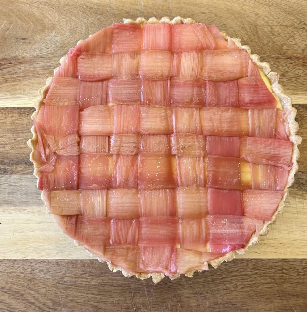 Rhubarb tart