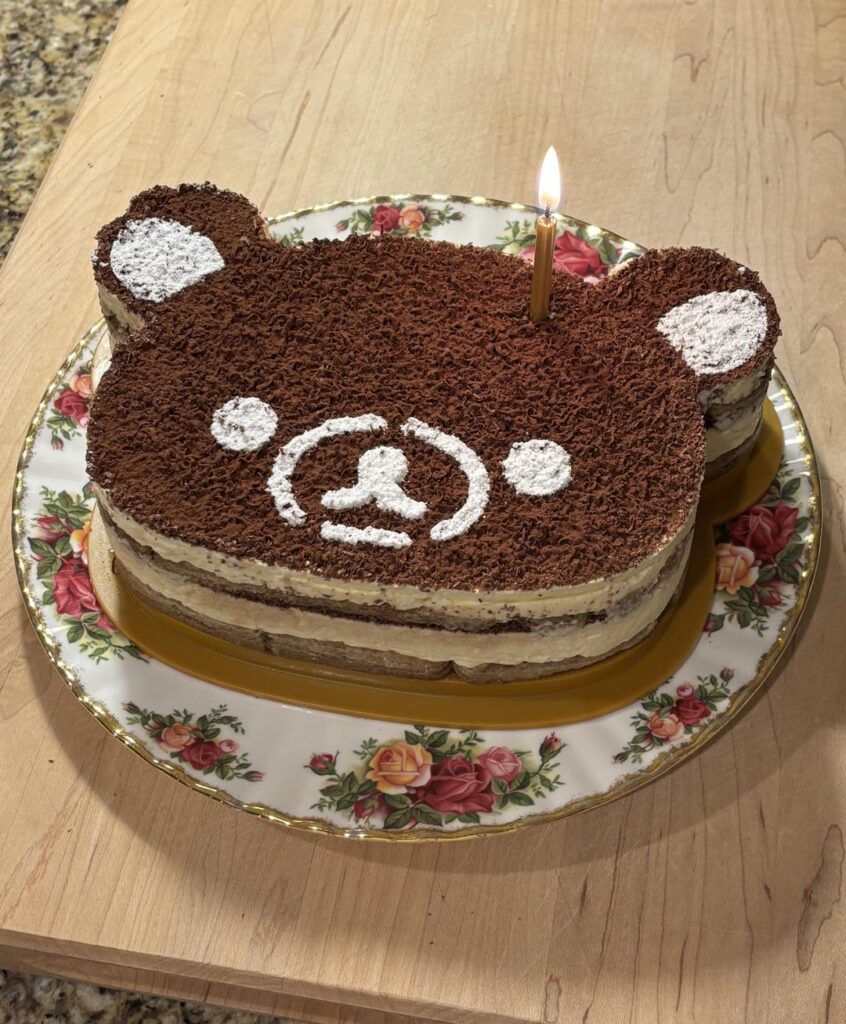 It’s my birthday 🥳 I made myself a Tiramisu