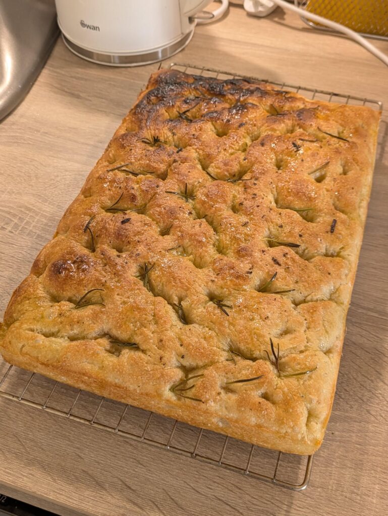 Baked a focaccia Baked a focaccia
