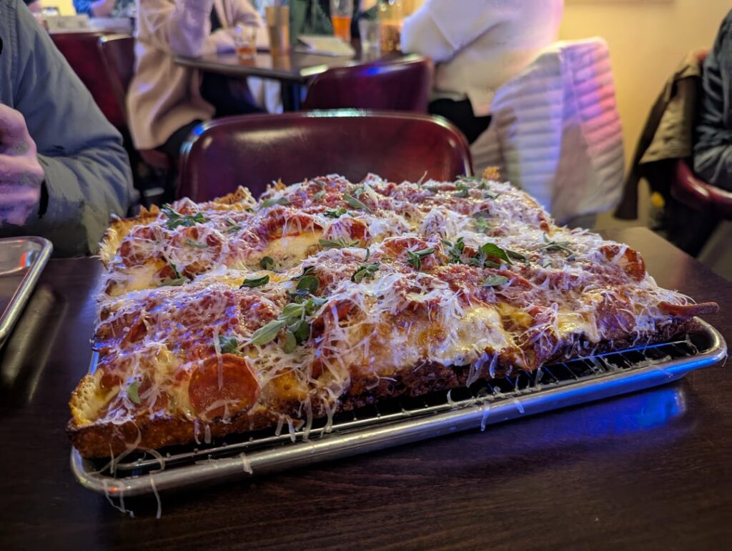 The Beer Temple x Middlebrow Detroit Style Pizza