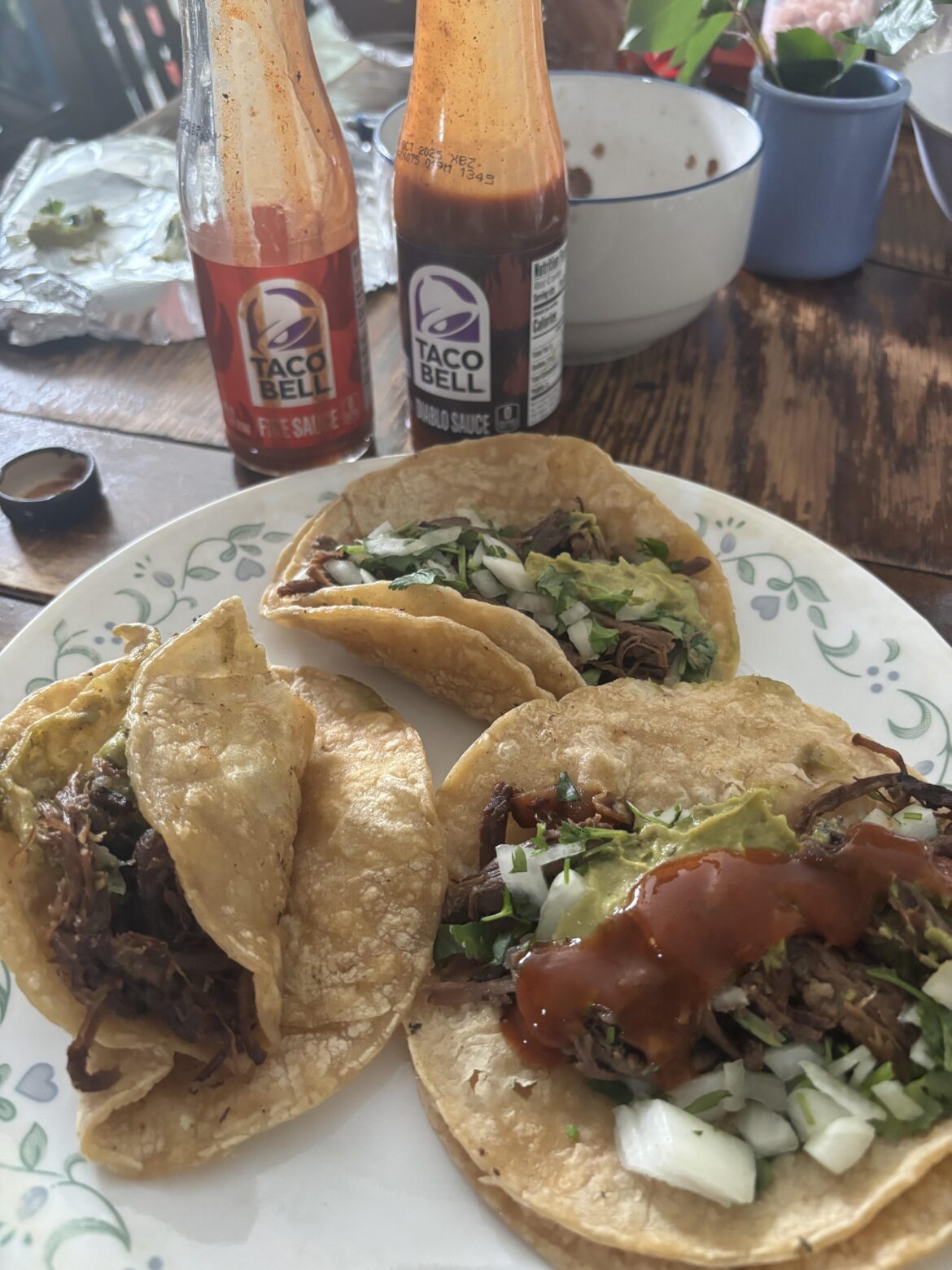 Taco Bell sauce on real tacos?