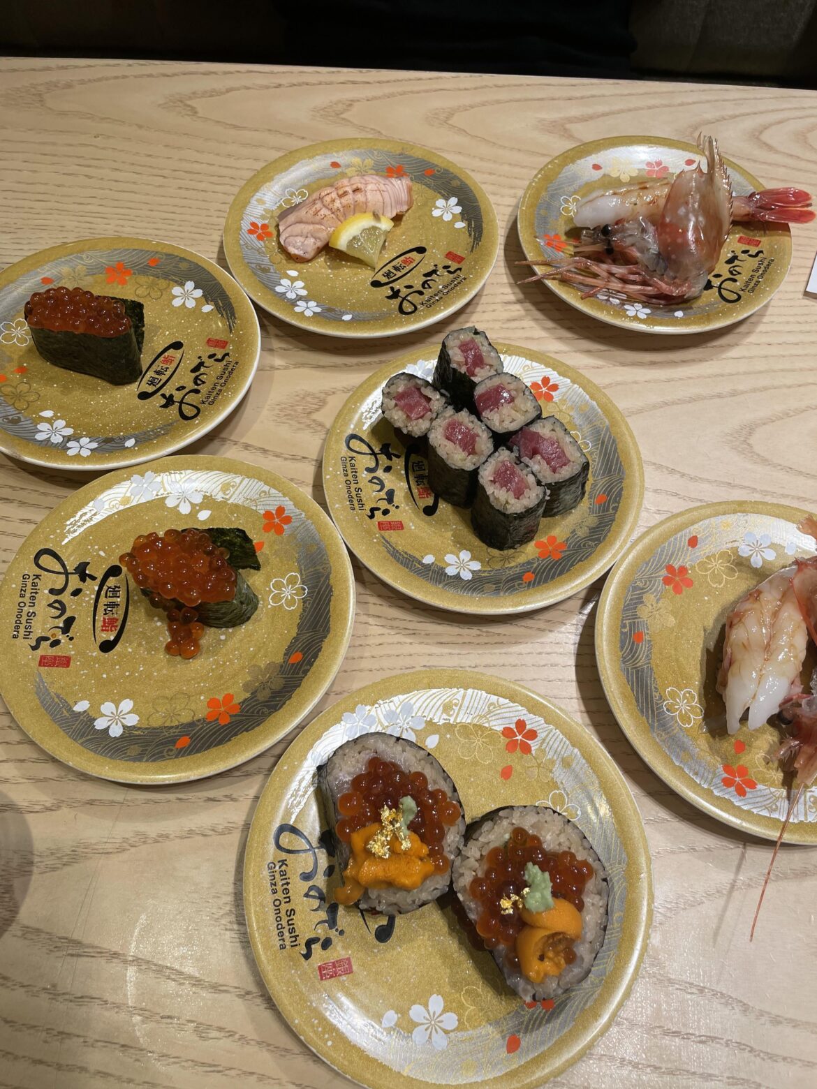 My first sushi in Japan