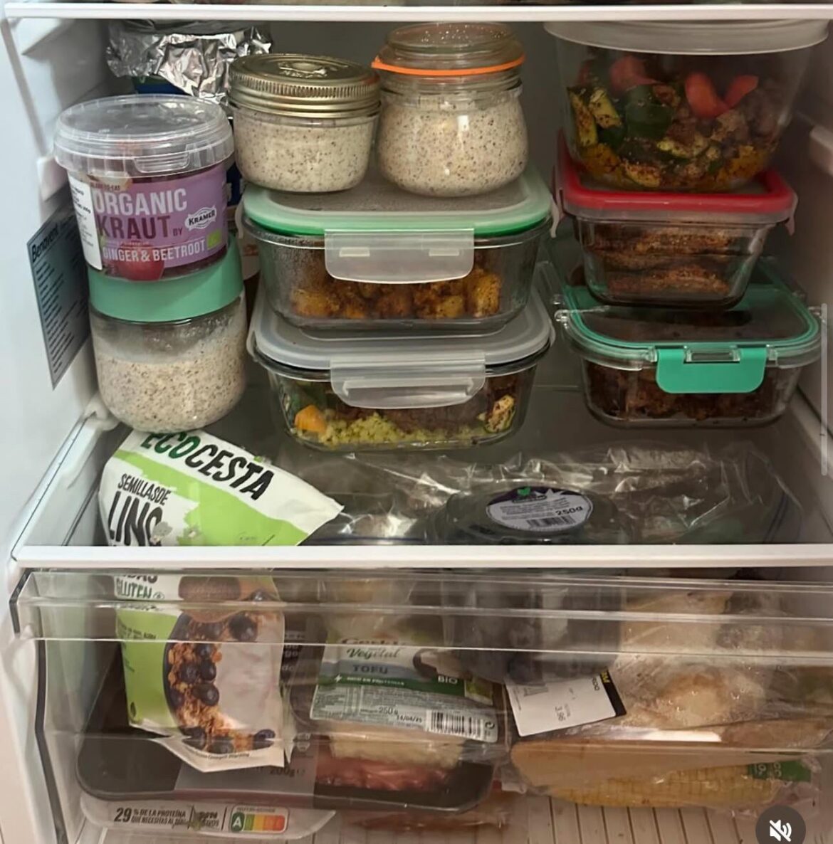 slayed (my part of the fridge, i have to share with two other people😭)