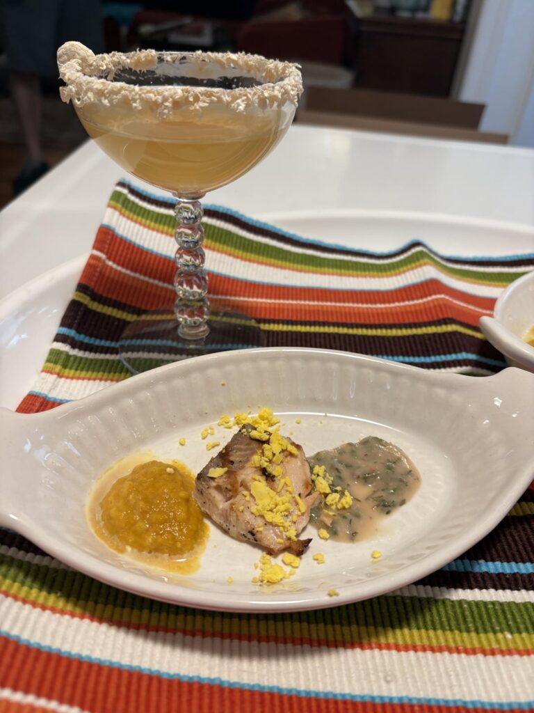 Inspired by a recent post here, I made my cats a home cooked meal and cocktail for their 4th birthday.