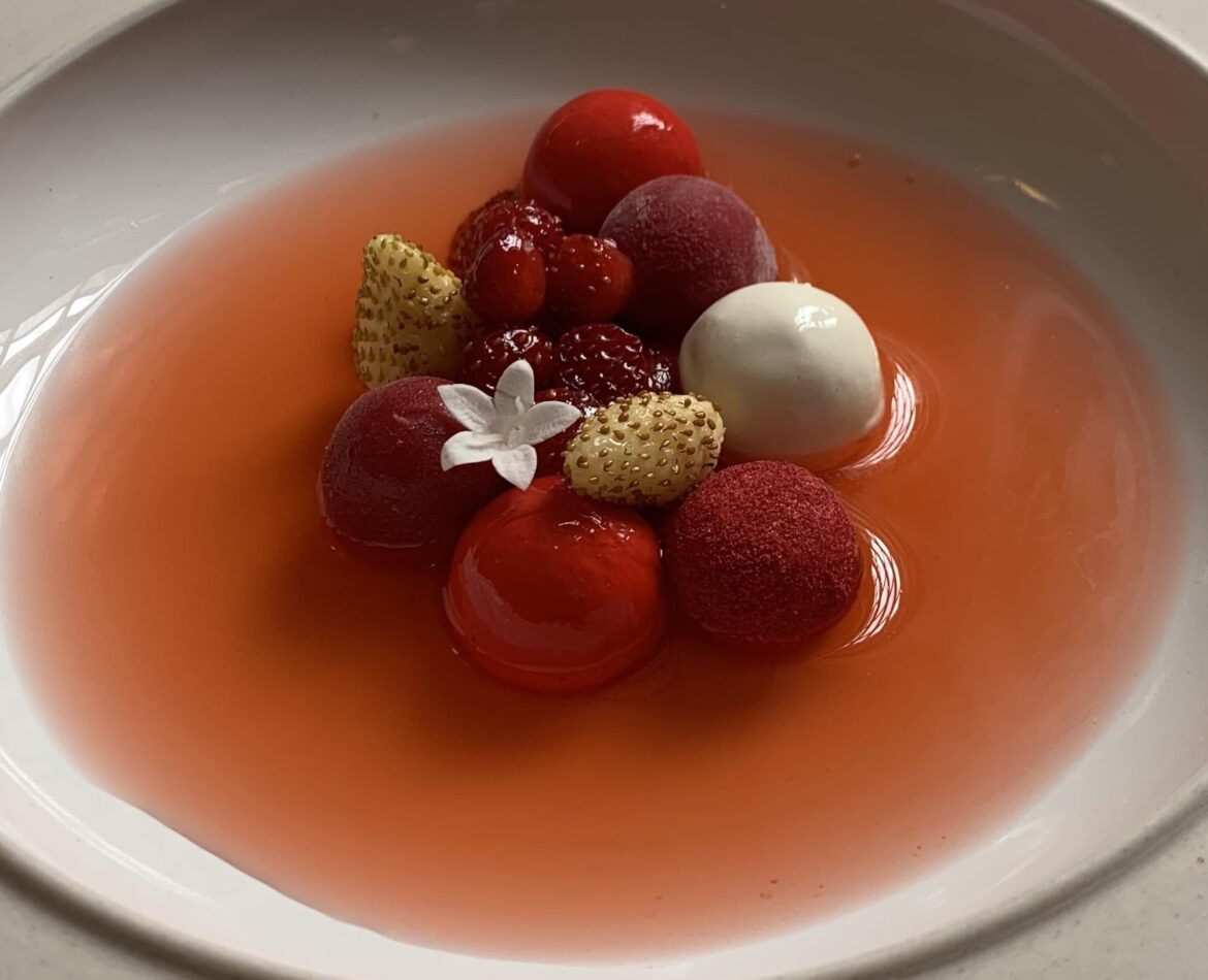 Strawberries with Jasmine and Vanilla Mascarpone