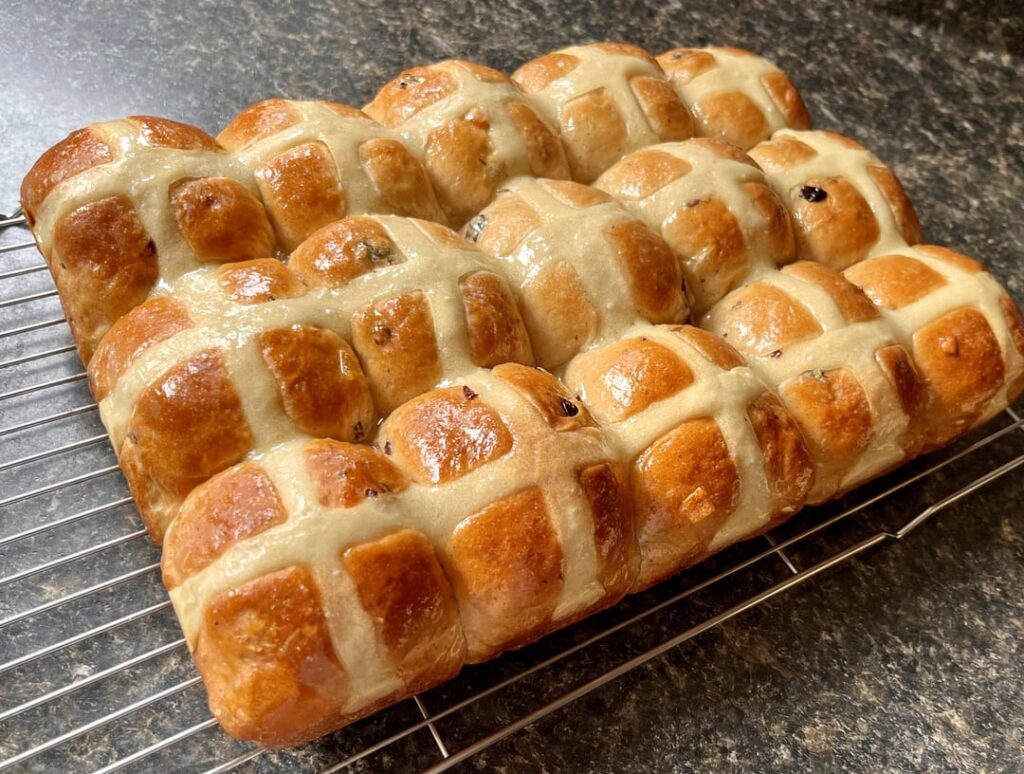 I made hot cross buns for the first time!