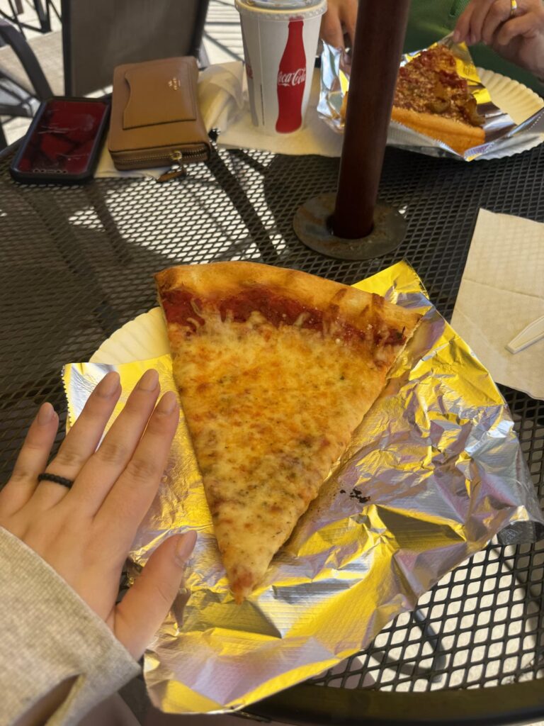 How many calories in this slice of pizza?