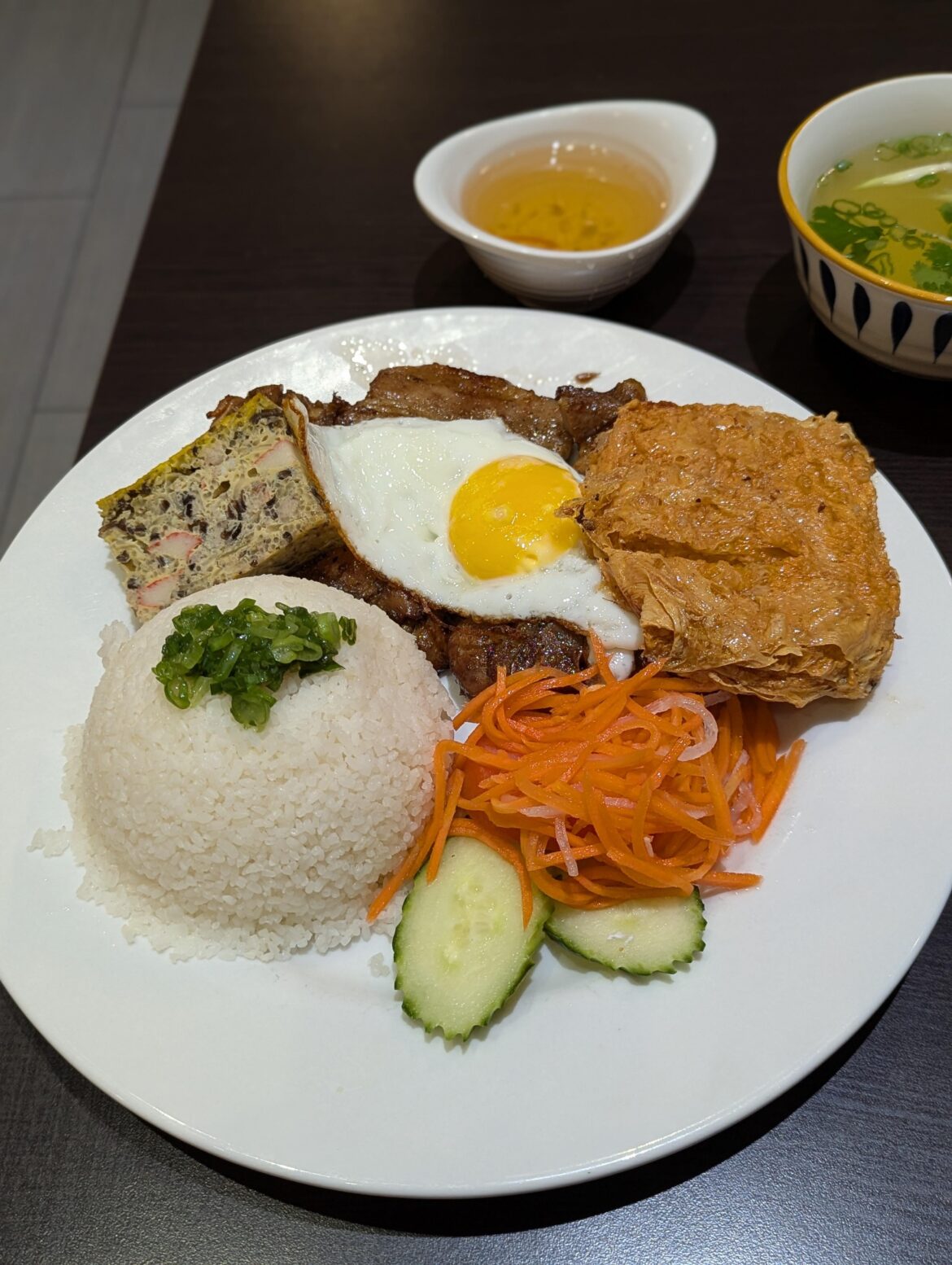 My favourite fully loaded version of Broken Rice at Pho Non La in North York