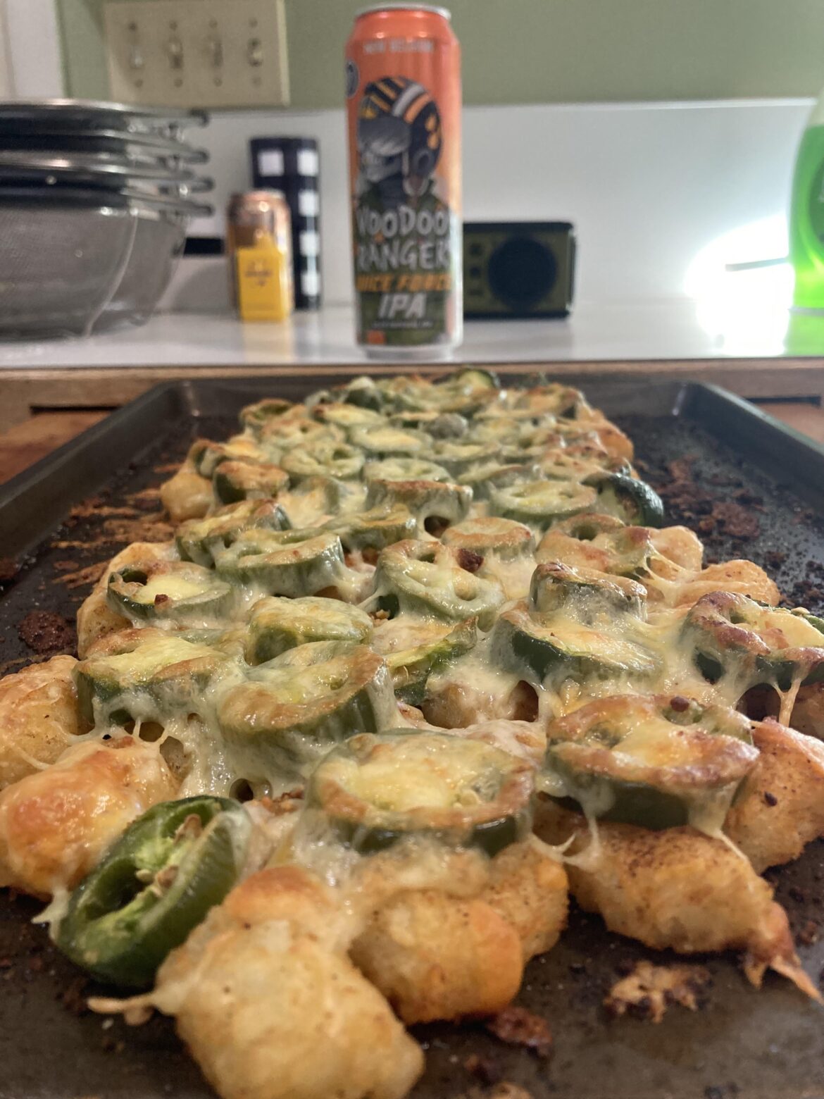 Jalapeño Cheesy Tots and Voodoo Ranger