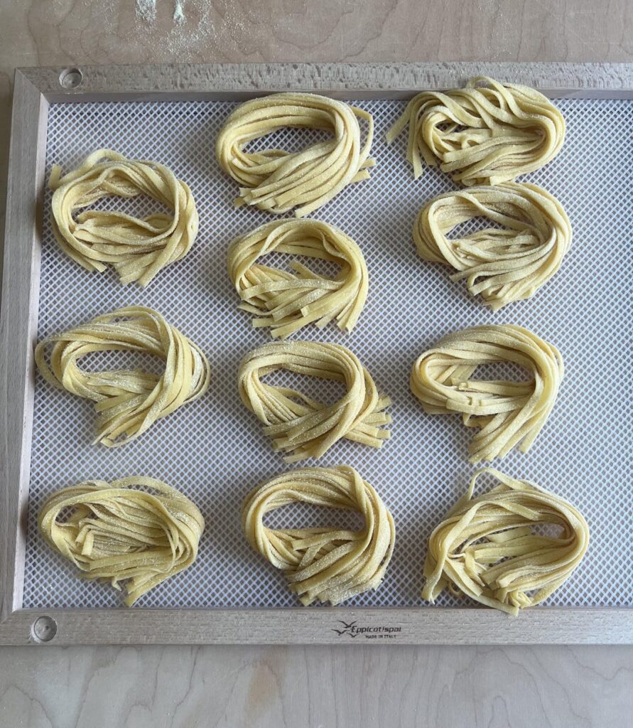 Tagliatelle alla Chitarra with chicken ragu