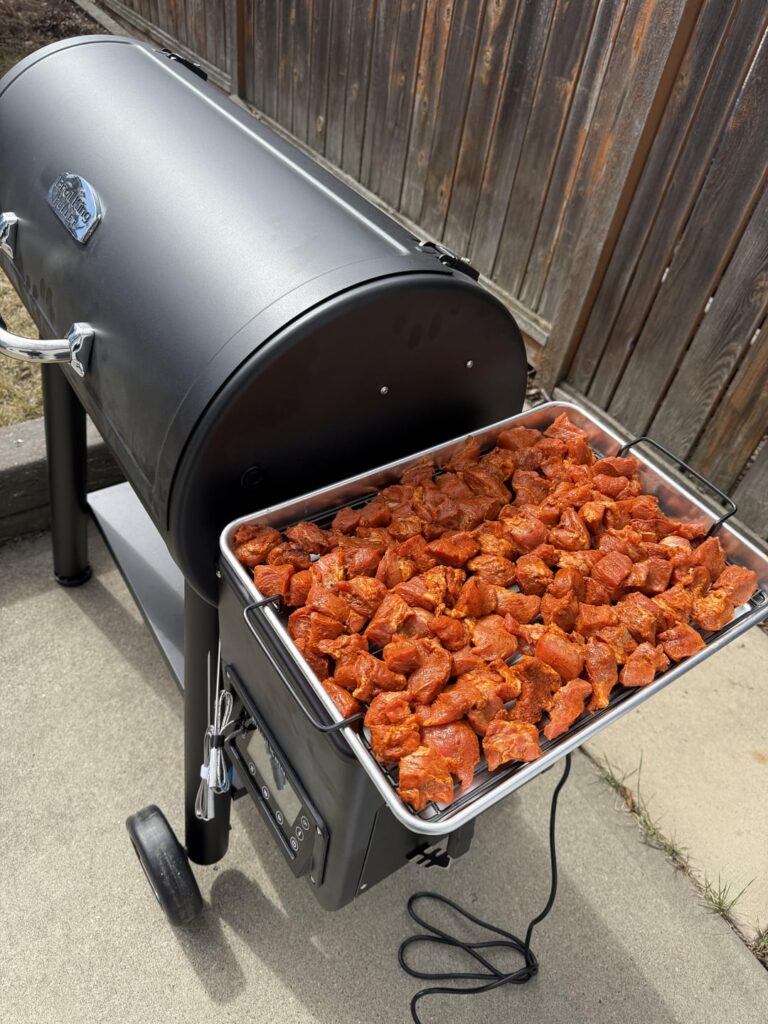 First attempt at smoking burnt ends