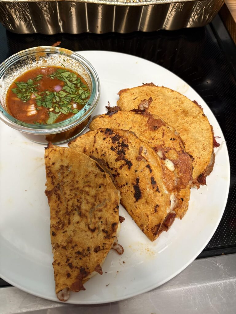 Smoked chuck birria tacos