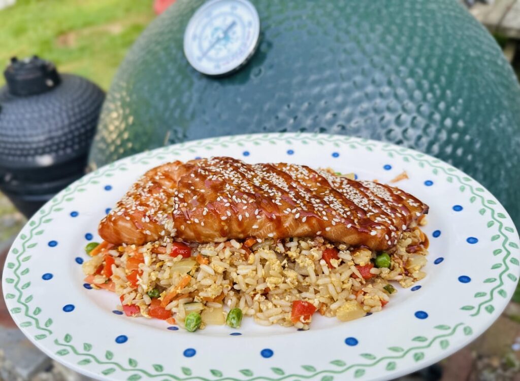 Salmon Fried Rice on this Beautiful Evening.