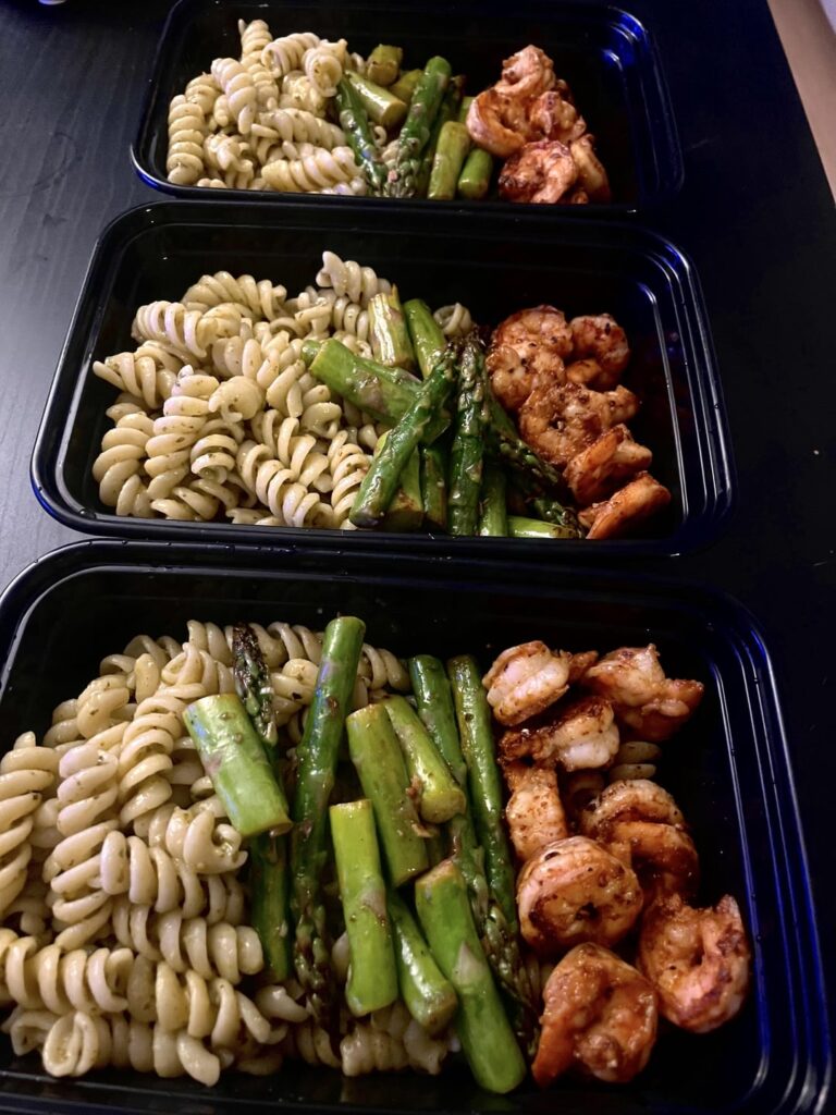 Pesto Pasta / Asparagus & Shrimp