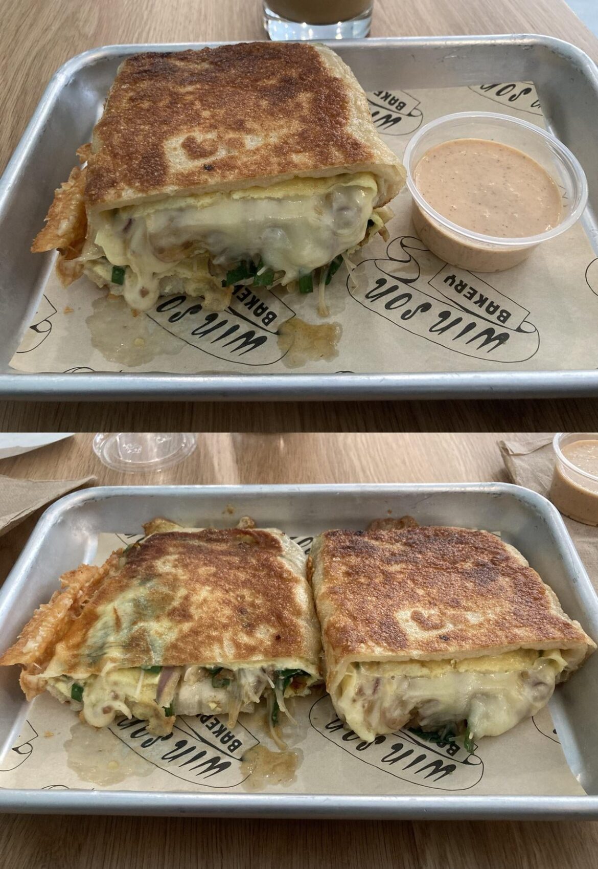 Scallion pancake from the Manhattan Win Son—great experience