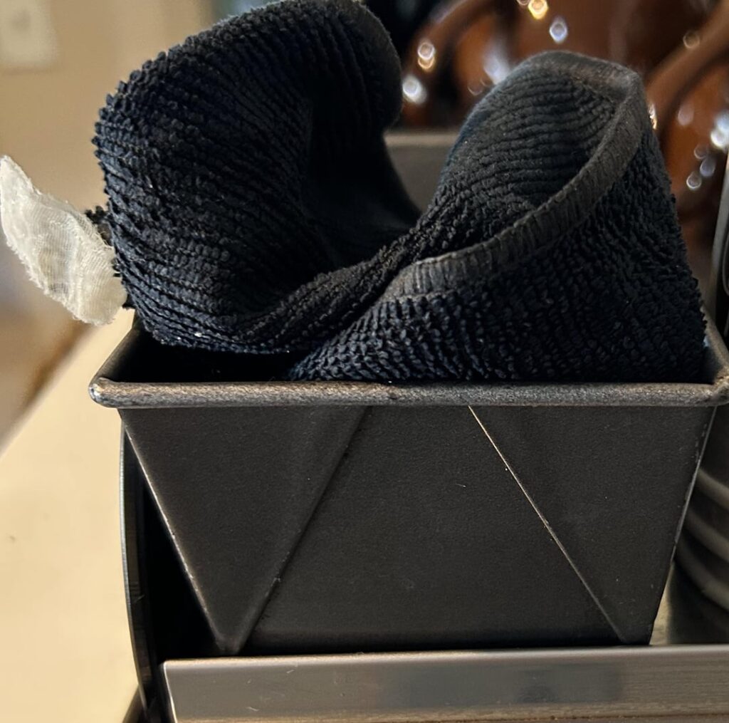 Where to place steam wand rag Where to place steam wand rag