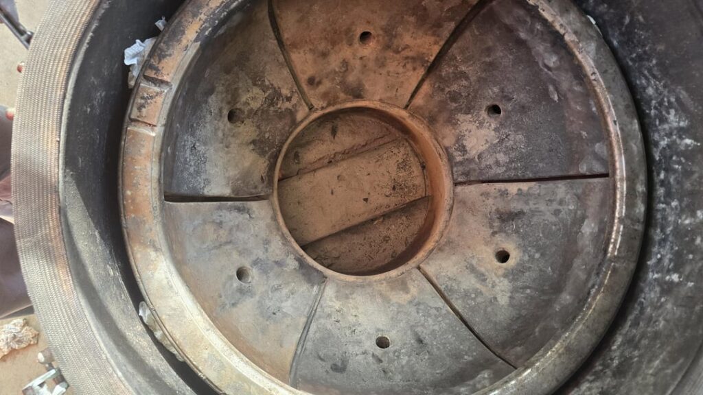 Big Joe fire box wall gaps, Onlyfire charcoal basket and Vessels Fire box