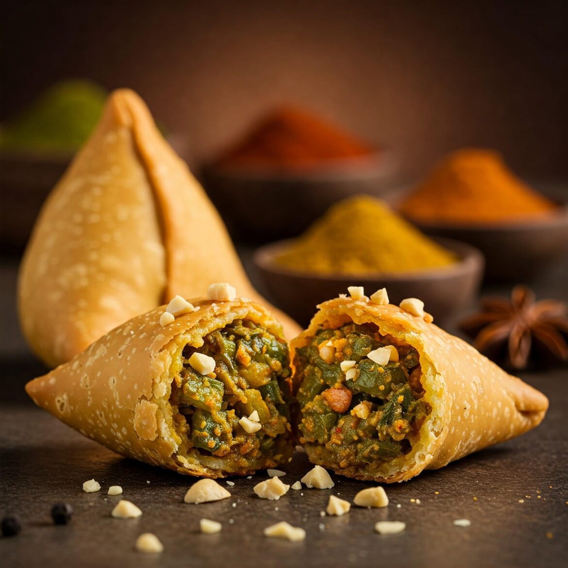 What secret ingredient could elevate Bhindi Samosa from bizarre to brilliant?