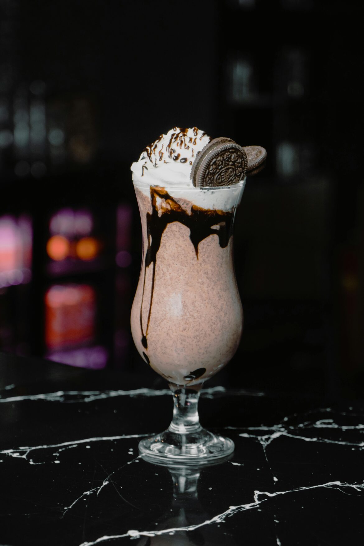 Chocolate Cocktail with Cookie