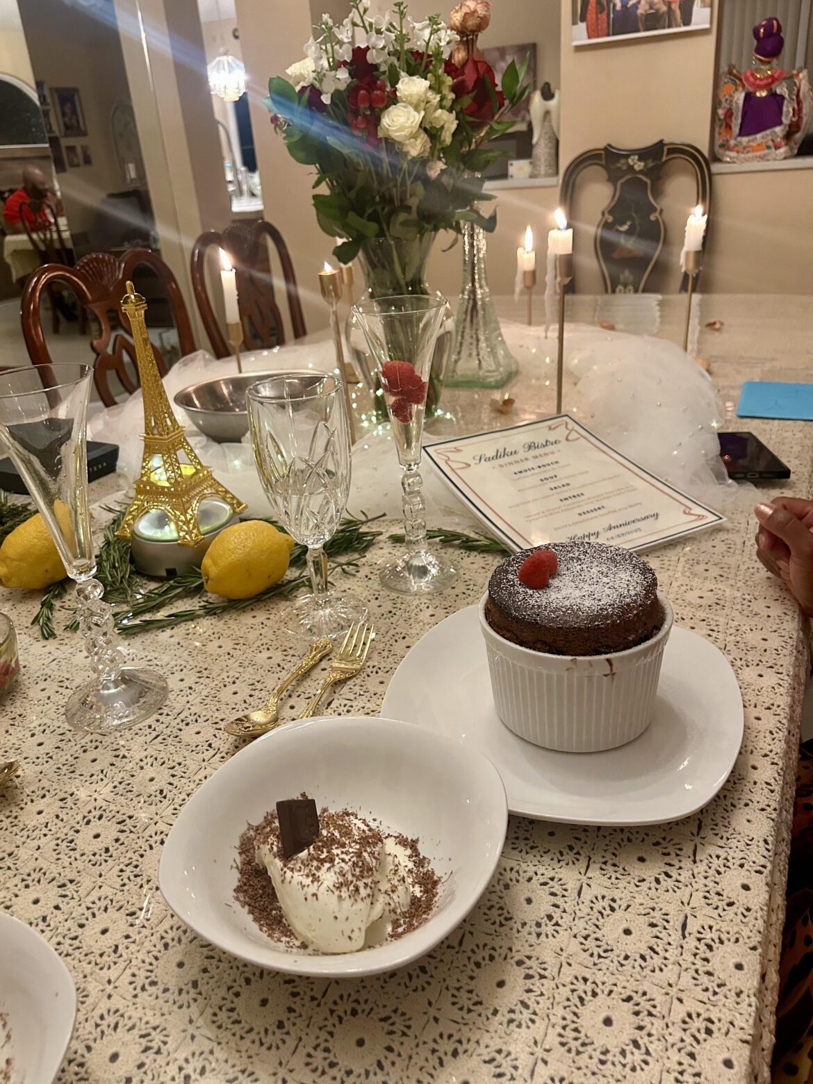 Homemade Anniversary Dinner 🥂 Homemade Anniversary Dinner 🥂